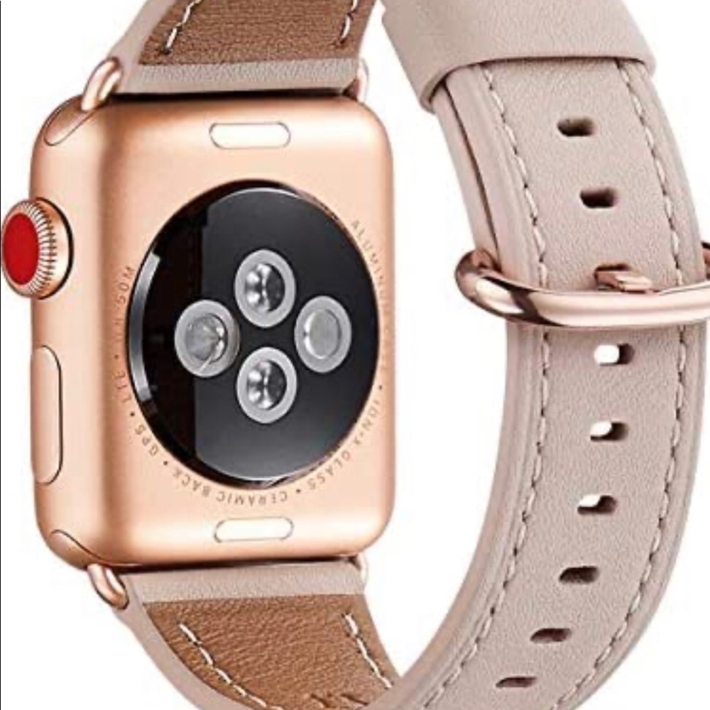 Leather band compatible with Apple Watch